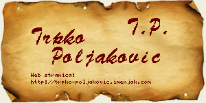 Trpko Poljaković vizit kartica